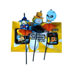 SŁOMKI HALLOWEEN - ZESTAW 50 szt.