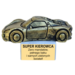 STATUETKA SAMOCHÓD DLA SUPER KIEROWCY