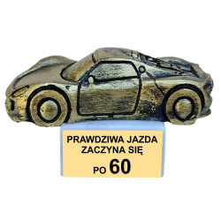 STATUETKA SAMOCHÓD NA 60 URODZINY