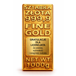 SZTABKA ZŁOTA DLA LICENCJATA